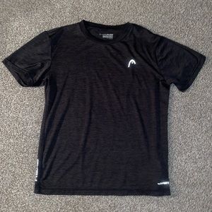 Black athletic shirt